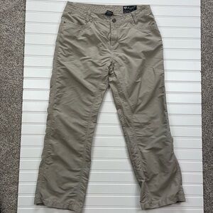 Kuhl Mountain Culture nylon/cotton lightweight pants flower detail on back